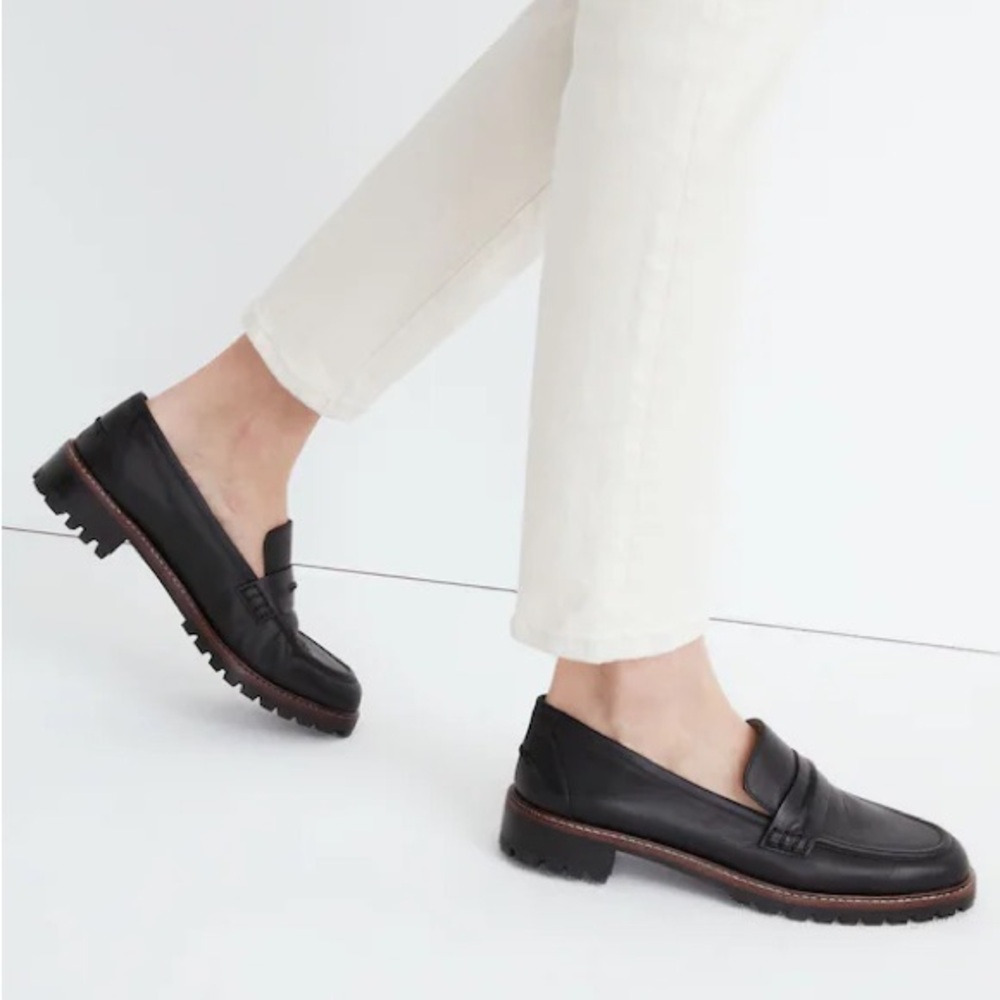 EUC Madewell Corinne Lug Sole Loafers, 8.5